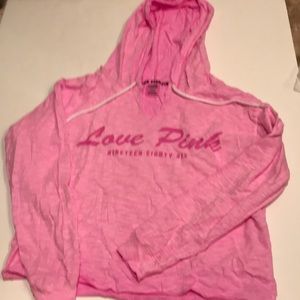New PINK Victoria’s Secret top sweatshirt hoodie love pink perfect pull over M